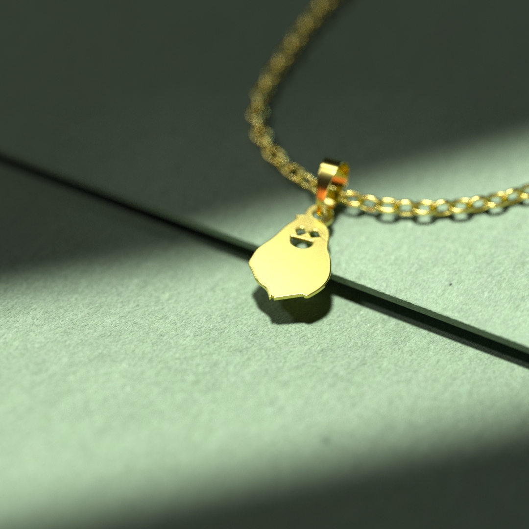 گردنبند طلا 18 عیار زنانه مدوپد مدل روح کد A3-1-1183