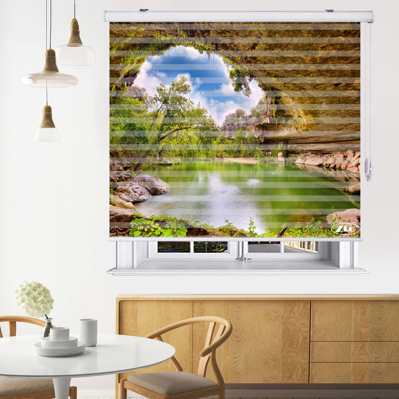  پرده زبرا زیو مدل L5028 سایز 150x280 سانتی متر
