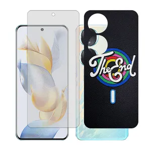 Glass together model matte screen protector suitable for Honor 90 mobile phone with back cover sticker