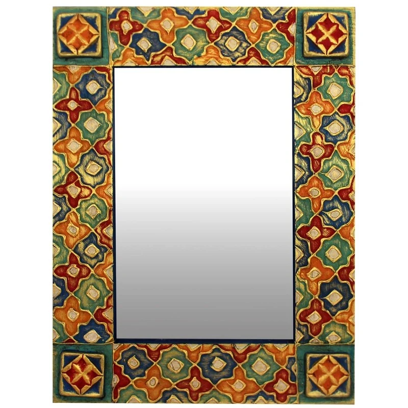 آینه مدل دیواری طرح هندسی