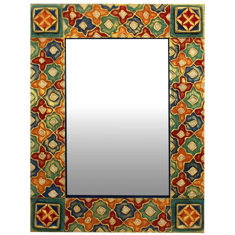 آینه مدل دیواری طرح هندسی 