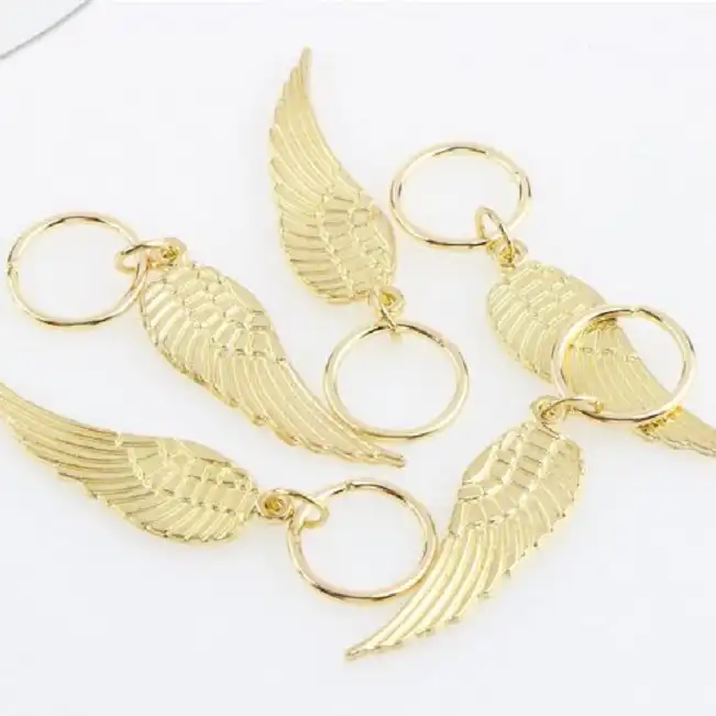 حلقه تزیینی مو طرح بال کد Dl001  بسته 5 عددی