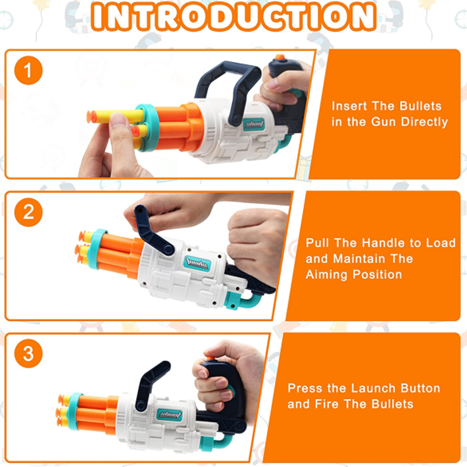 تفنگ بازی مدل foam dart gun