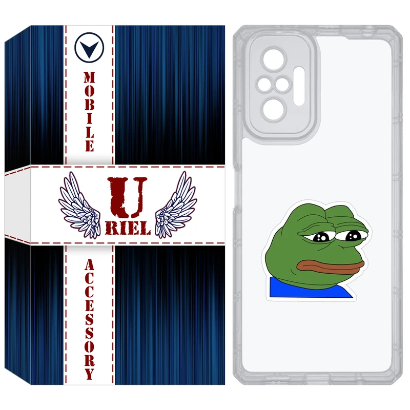 کاور یوریل مدل Clear کد 86 طرح قورباغه غمگین مناسب برای گوشی موبایل شیائومی Redmi Note 10 Pro / Note 10 Pro Max