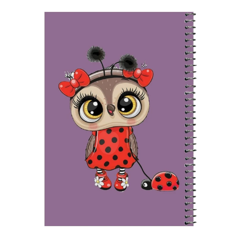 دفتر مشق 80 برگ اس جی مدل جغد کد ۱    