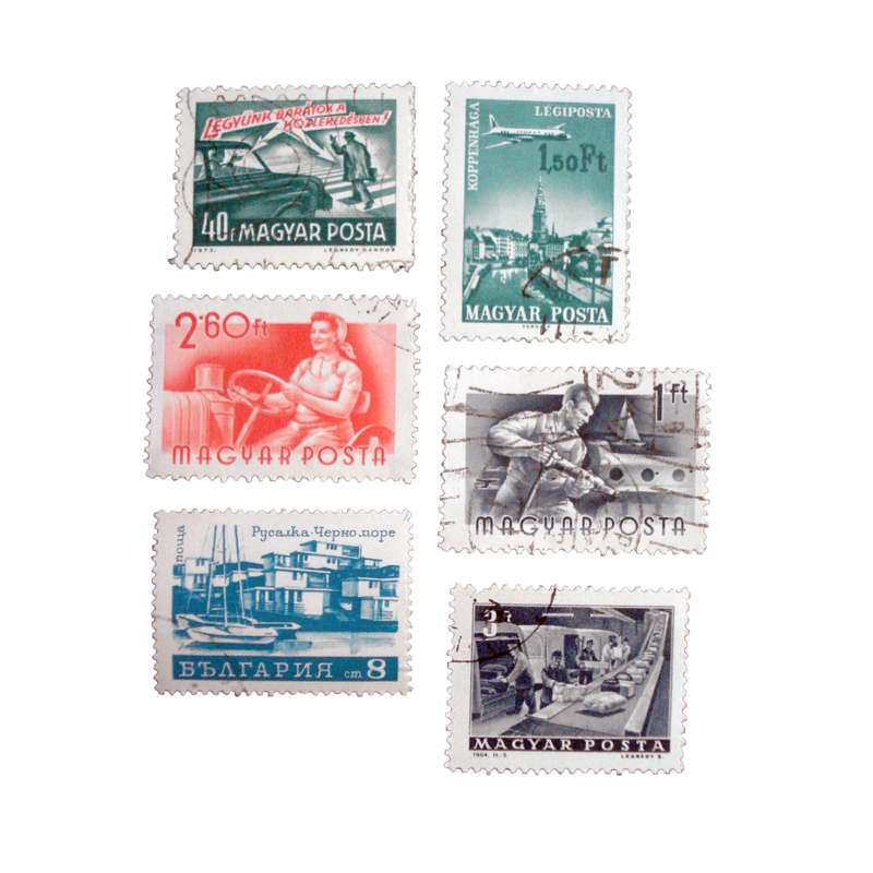 تمبر یادگاری مدل کار و تعاون مجارستان کد DS1945 مجموعه 6 عددی