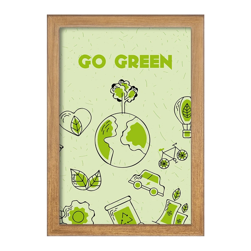 تابلو خندالو مدل Go Green کد F1759
