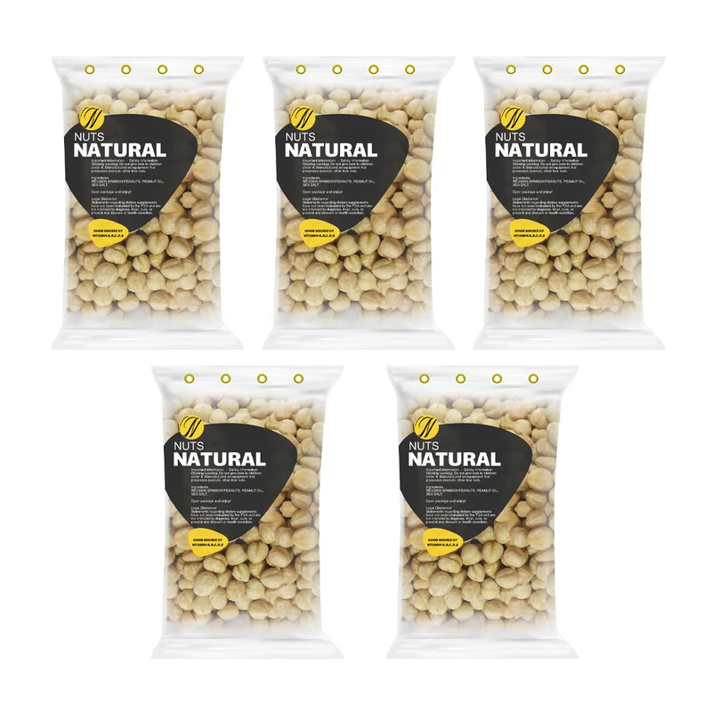 مغز فندق خام نچرال - 100 گرم بسته 5 عددی