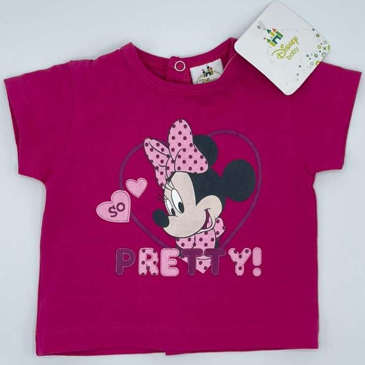 تی شرت آستین کوتاه دخترانه دیزنی مدل 00345