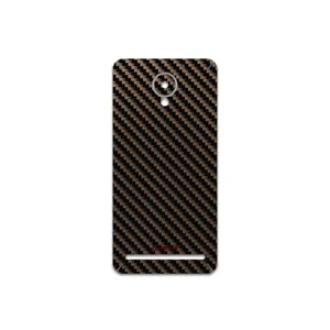 MAHOOT Glossy-Brown-Fiber Cover Sticker for Lenovo Vibe C2