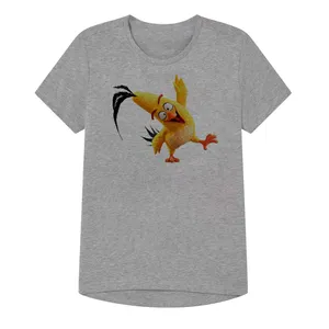 تی شرت آستین کوتاه پسرانه مدل پرندگان خشمگین کد Z53 رنگ طوسی