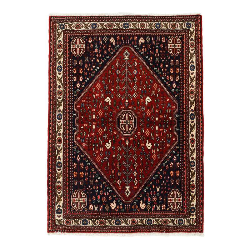 فرش دستبافت یک و نیم متری طرح قشقایی بافت آباده کد 580146 فرش دستبافت یک و نیم متری طرح قشقایی بافت آباده کد 580146