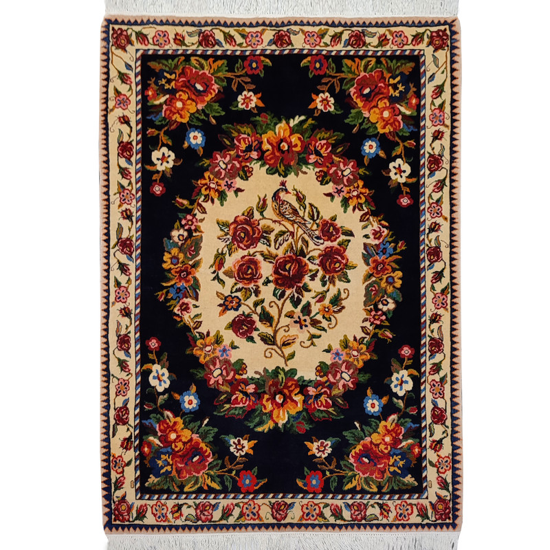 فرش دستبافت دو متری طرح باغ بهشت کد AA395