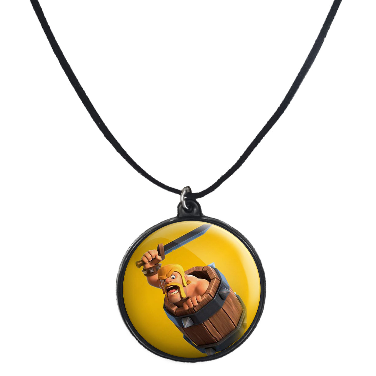 گردنبند پرمانه طرح کلش آف کلنز کد pmb.869 مدل دو طرفه