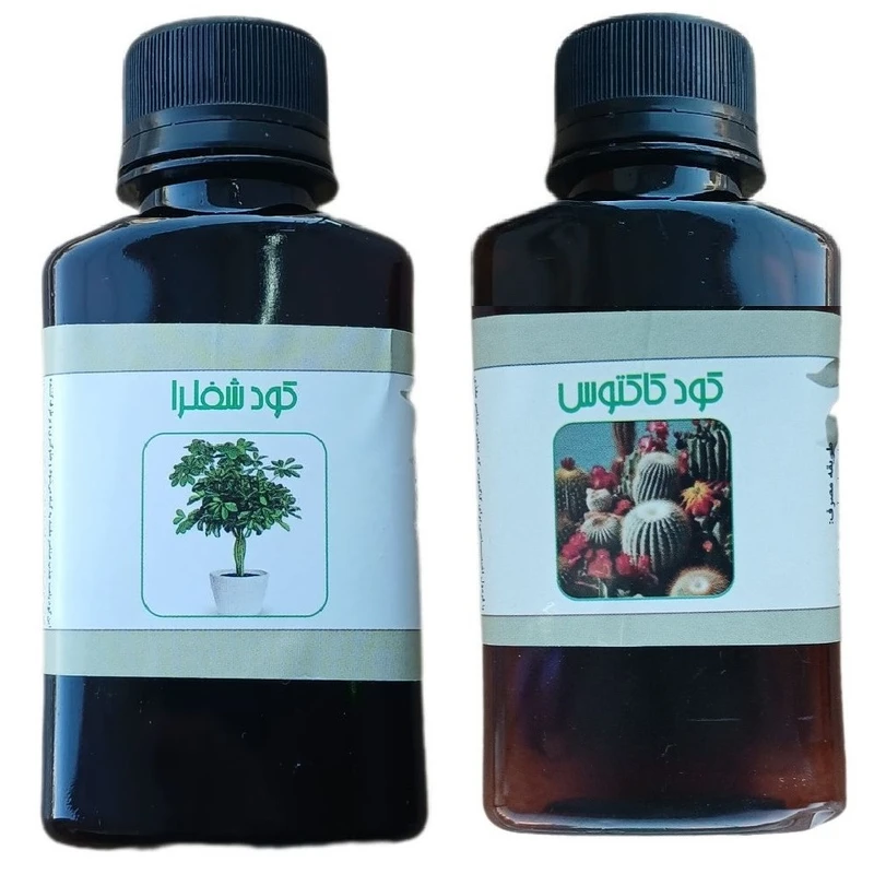 کود مایع شفلرا و کاکتوس مدل life drop حجم 110 میلی لیتر بسته 2 عددی
