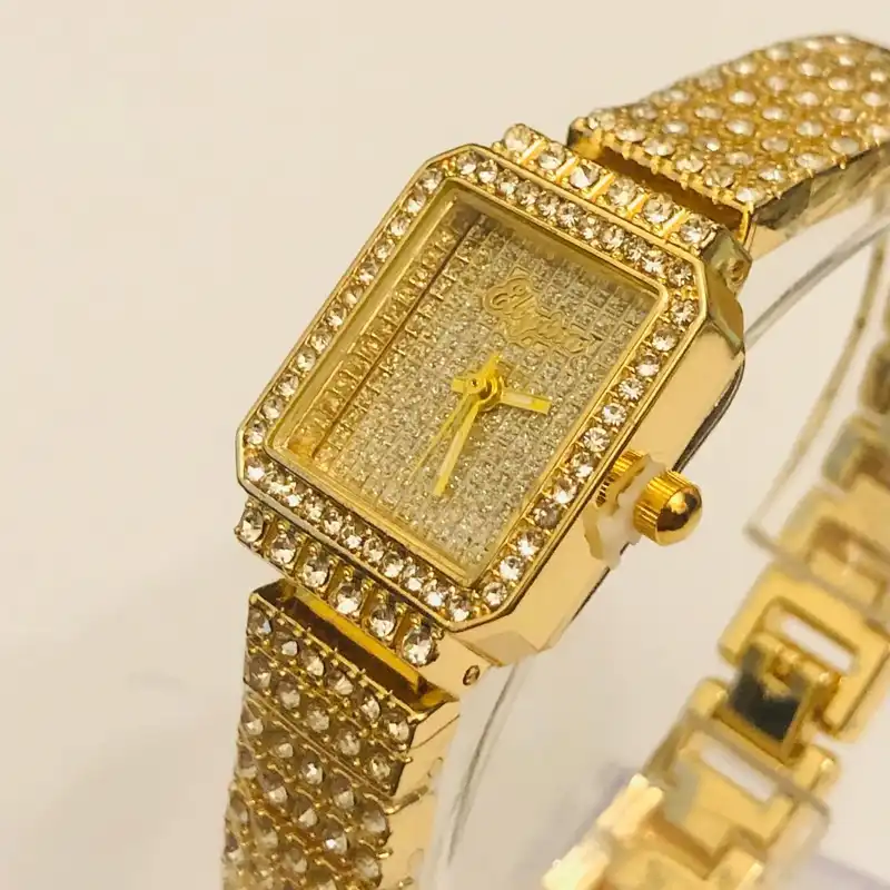 ساعت مچی عقربه ای زنانه مدل فول نگین کد E23