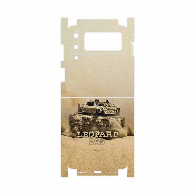 برچسب پوششی ماهوت مدل Leopard-2A5-tank-FullSkin مناسب برای گوشی موبایل سامسونگ Galaxy Z Flip3 5G