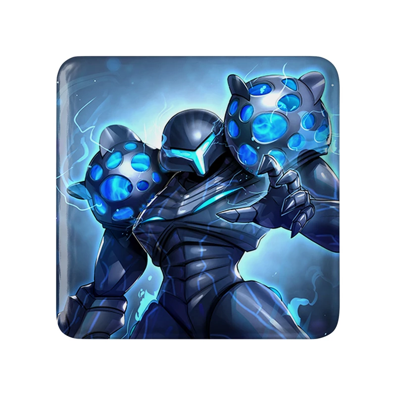 مگنت خندالو طرح بازی متروید (Metroid) مدل مربعی کد 35648