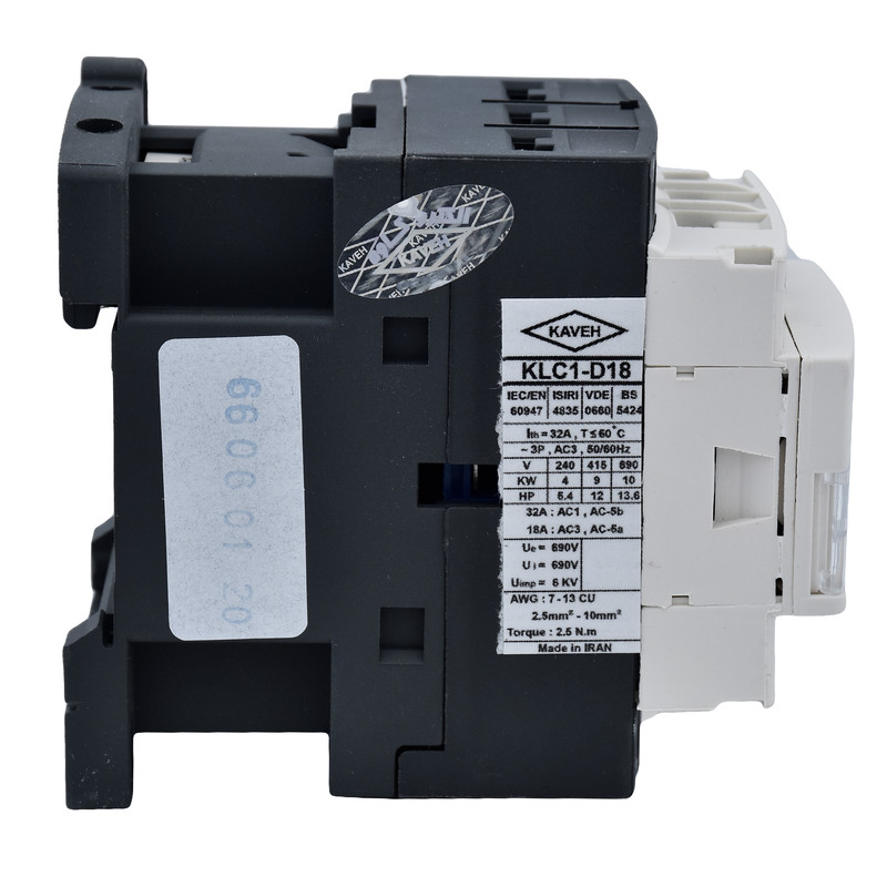کنتاکتور سه فاز 6 آمپر کاوه مدلD06-10