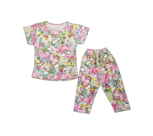 ست تی شرت و شلوارک دخترانه مدل یونیکورن