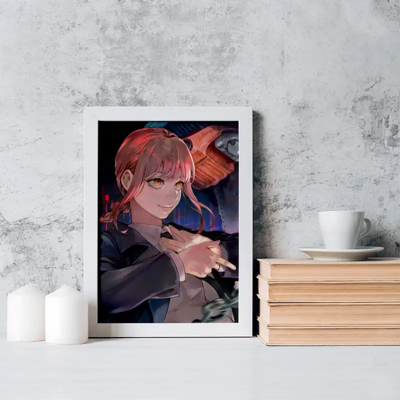 تابلو خندالو مدل ماکیما انیمه مرد اره ای کد 17943