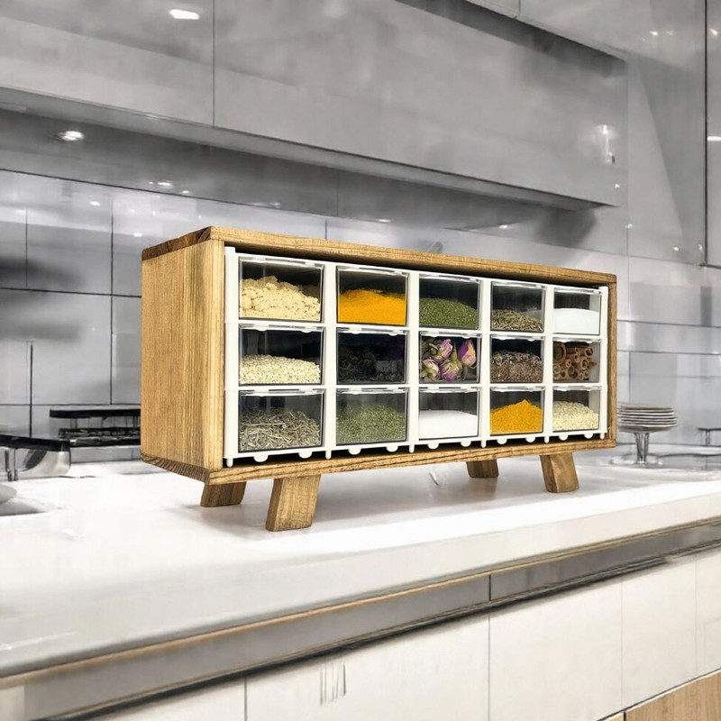 جای ادویه مدل چوبی کد JA02