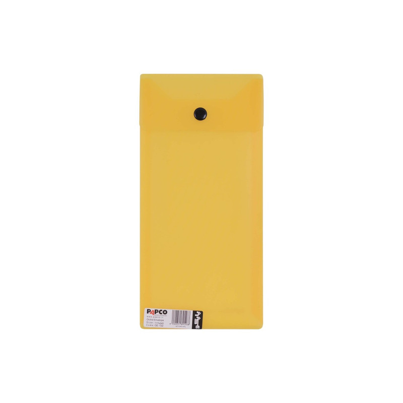 پوشه دکمه دار پاپکو مدل OE-122 سایز 24×12 سانتی‌متر بسته ۲۴ عددی