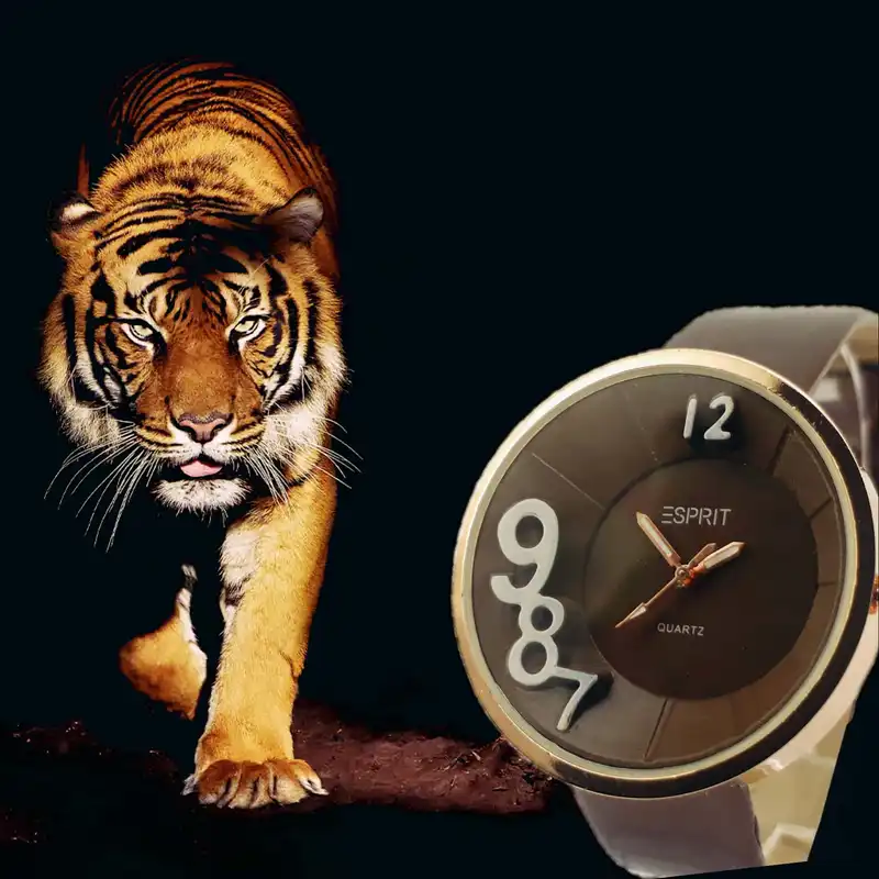 ساعت مچی عقربه ای مدل سه بعدی کد 10ghahvei