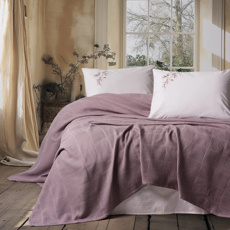 سرویس روتختی کاتن باکس مدل spin mauve lila تک نفره 3 تکه