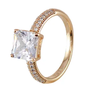 انگشتر زنانه ژوپینگ مدل تک نگین کد AAE489