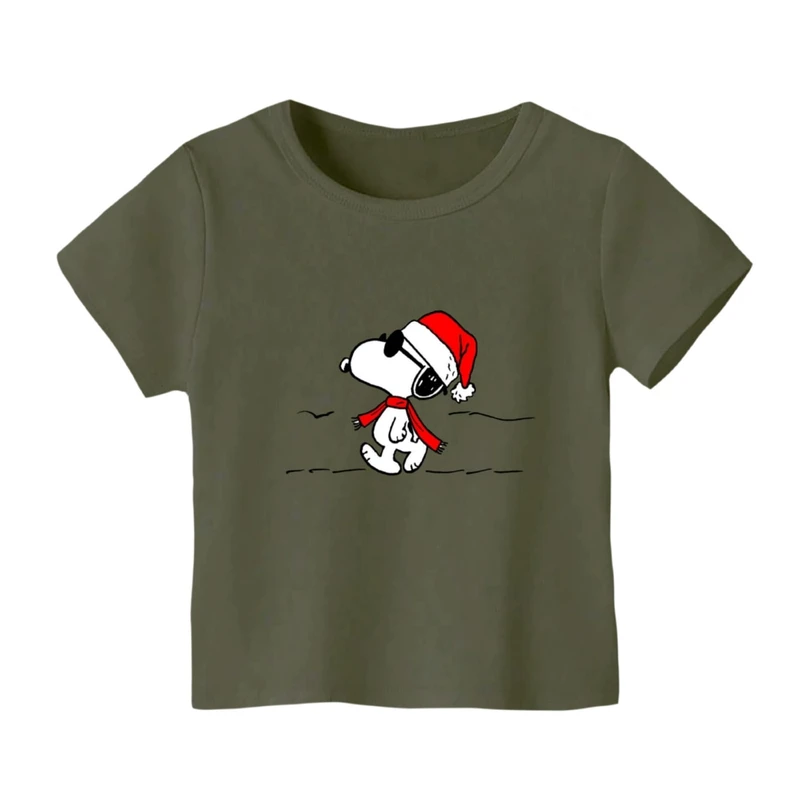 تی شرت آستین کوتاه بچگانه مدل اسنوپی کریسمس کد 3