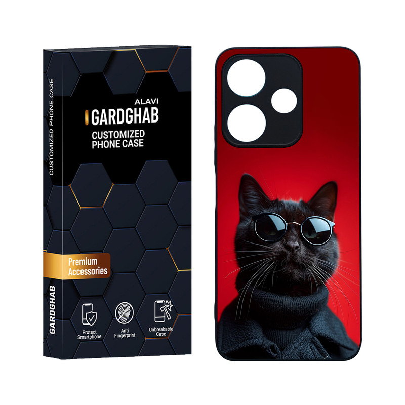 کاور گارد قاب علوی مدل دورژله ای کارتنی و انیمه مناسب برای گوشی موبایل شیائومی Redmi 13 4G / 5G