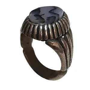 انگشتر نقره مردانه مدل شجر لوکس SL112220