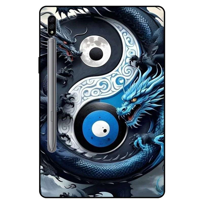 کاور مگافون طرح اژدها مدل 7475 مناسب برای تبلت سامسونگ Galaxy Tab S7 11.0 2020 / T870 / T875 / T876