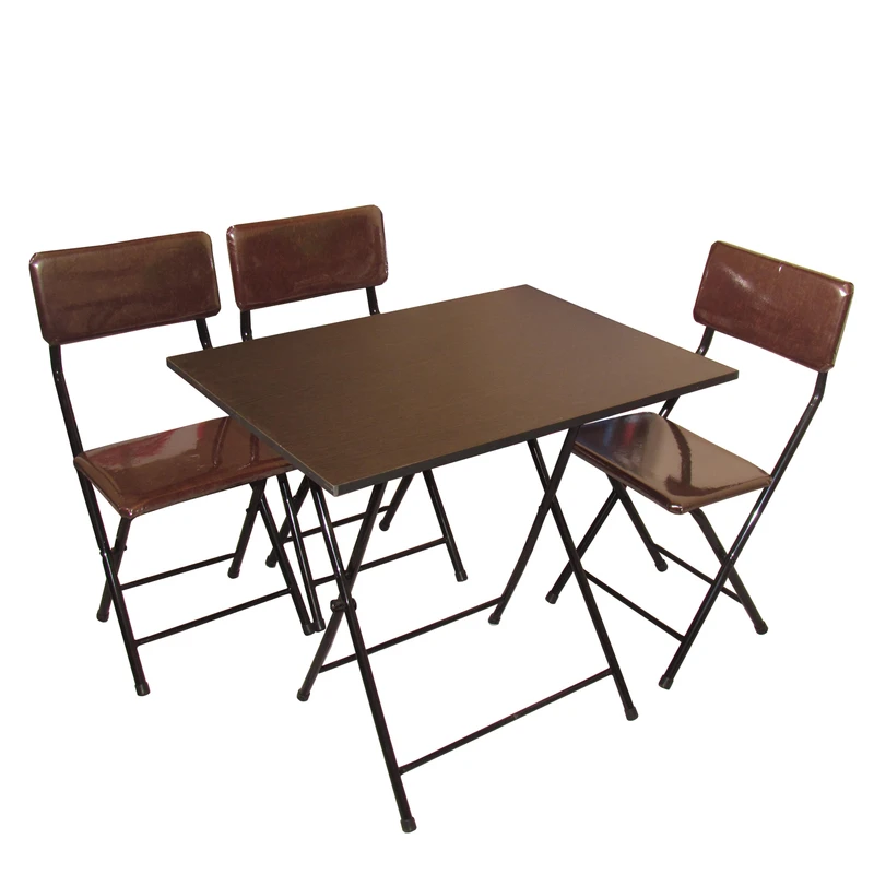 میز و صندلی ناهارخوری سه نفره میزیمو مدل تاشو کد 10202 