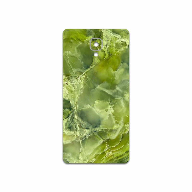 برچسب پوششی ماهوت مدل Green Crystal Marble مناسب برای گوشی موبایل وان پلاس 3