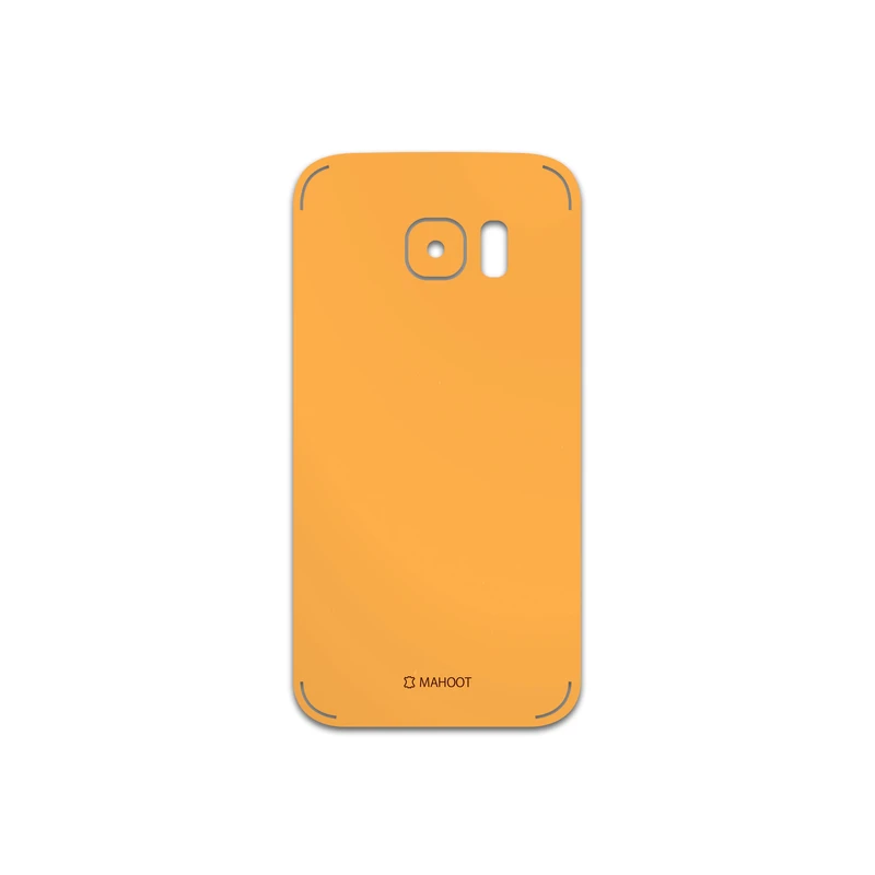 برچسب پوششی ماهوت مدل Matte-Orange مناسب برای گوشی موبایل سامسونگ Galaxy S7
