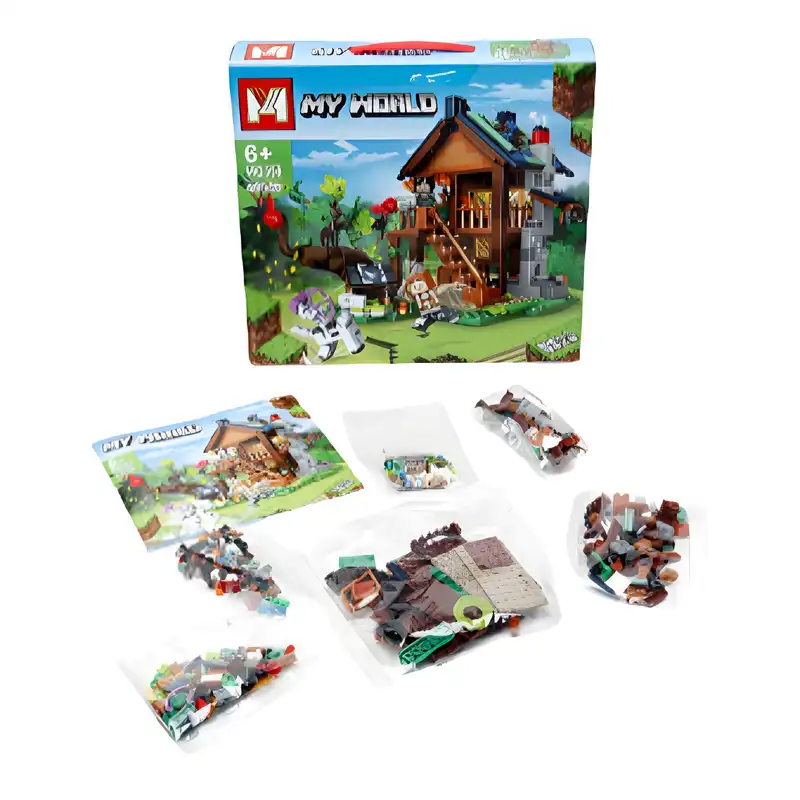 ساختنی ام مدل ماینکرفت طرح خانه جنگلی کد MG350