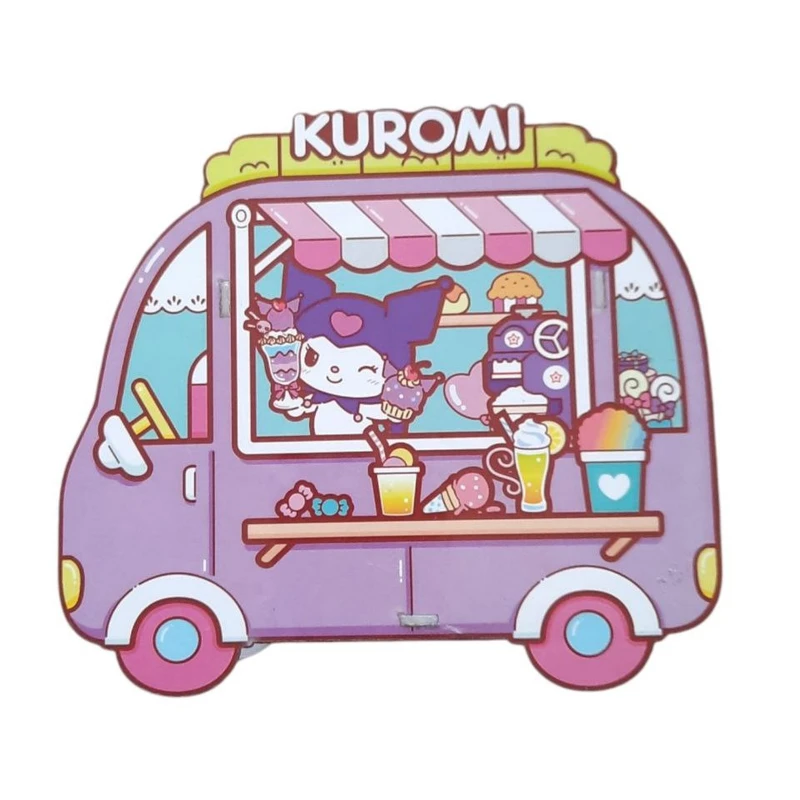 جامدادی مدل رومیزی طرح ماشین بستنی فروش کرومی کد mn 01