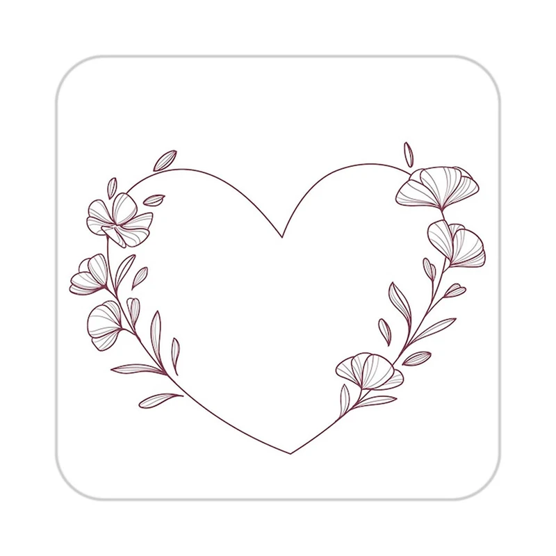 زیر لیوانی کاکتی طرح عاشقانه مدل mp37841