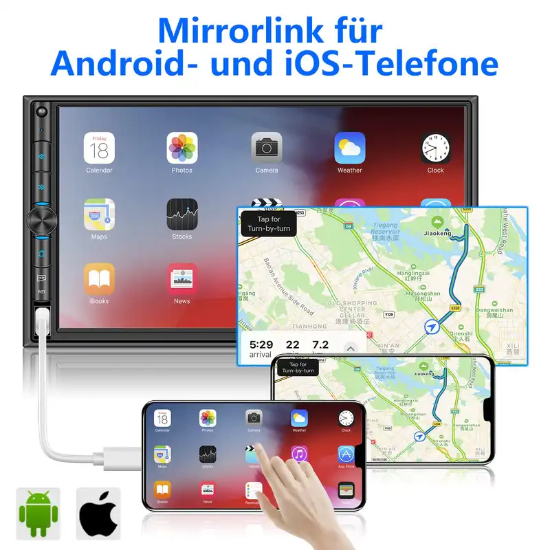 پخش کننده تصویری خودرو مدل Mp-e100