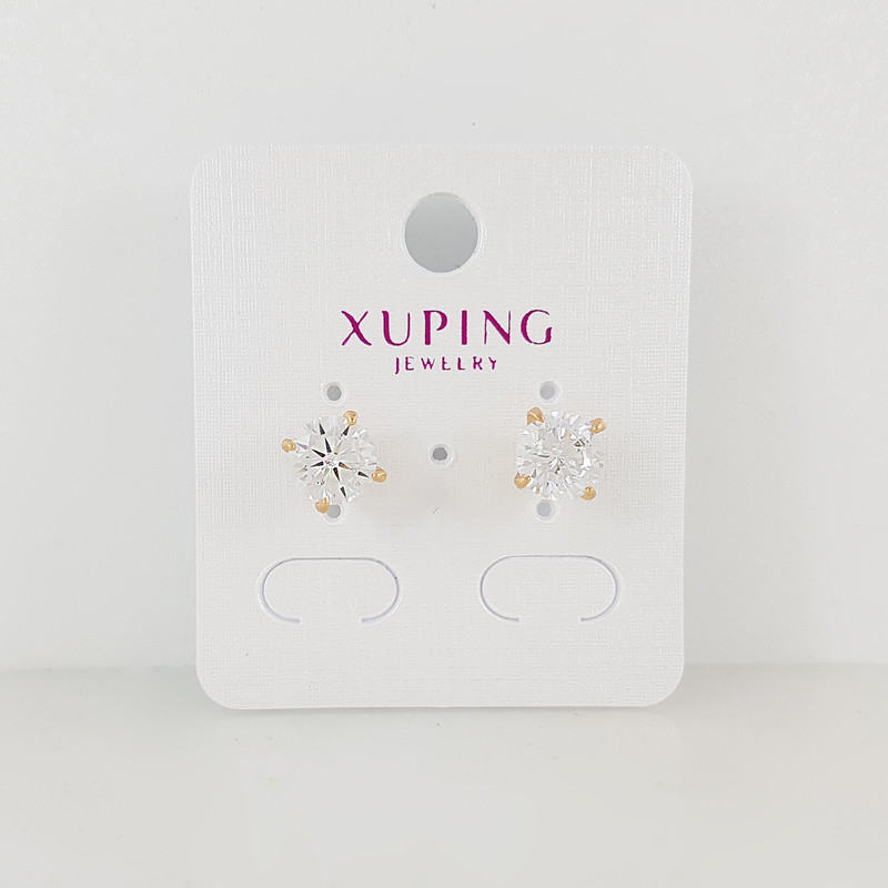 گوشواره زنانه ژوپینگ مدل تک نگین