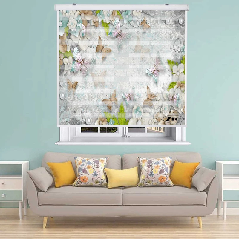 پرده زبرا زیو کد 3D1498 سایز 150x200 سانتی متر