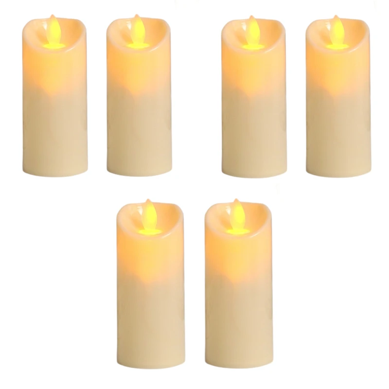 شمع ال ای دی مدل شعله متحرک کد 11 مجموعه 6 عددی