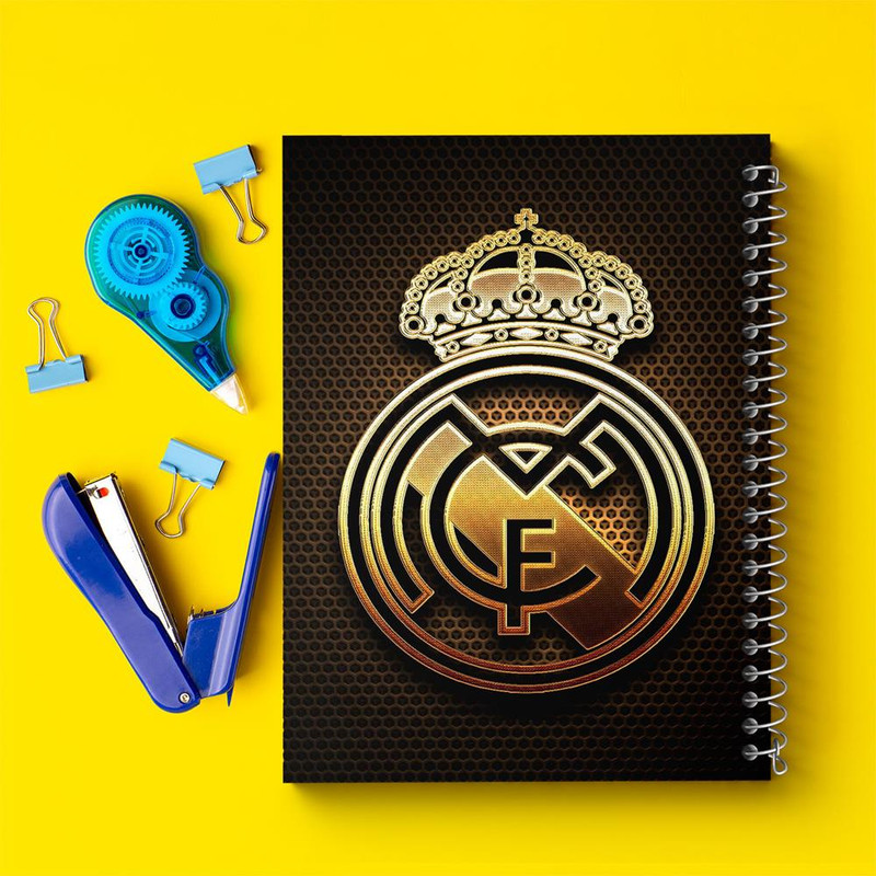 دفتر مشق 100 برگ خندالو طرح باشگاه رئال مادرید کد 26371