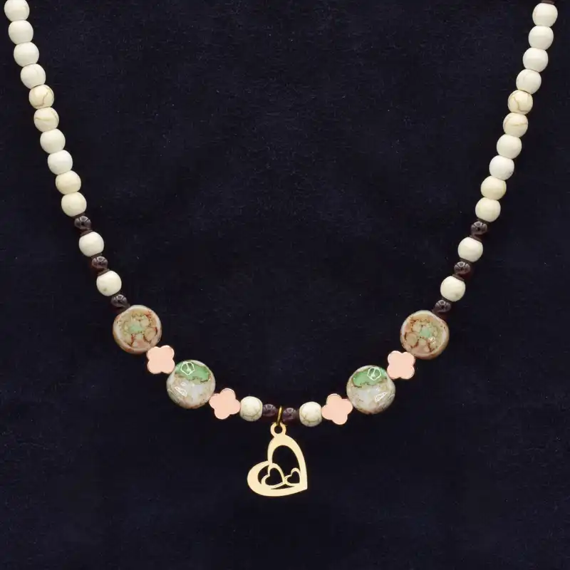 گردنبند طلا 18 عیار زنانه الن نار مدل قلب ELN9623354