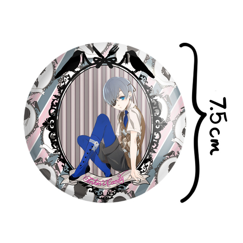 آینه جیبی خندالو مدل شیل انیمه خادم سیاه Black Butler کد 16344 آینه جیبی خندالو مدل شیل انیمه خادم سیاه Black Butler کد 16344