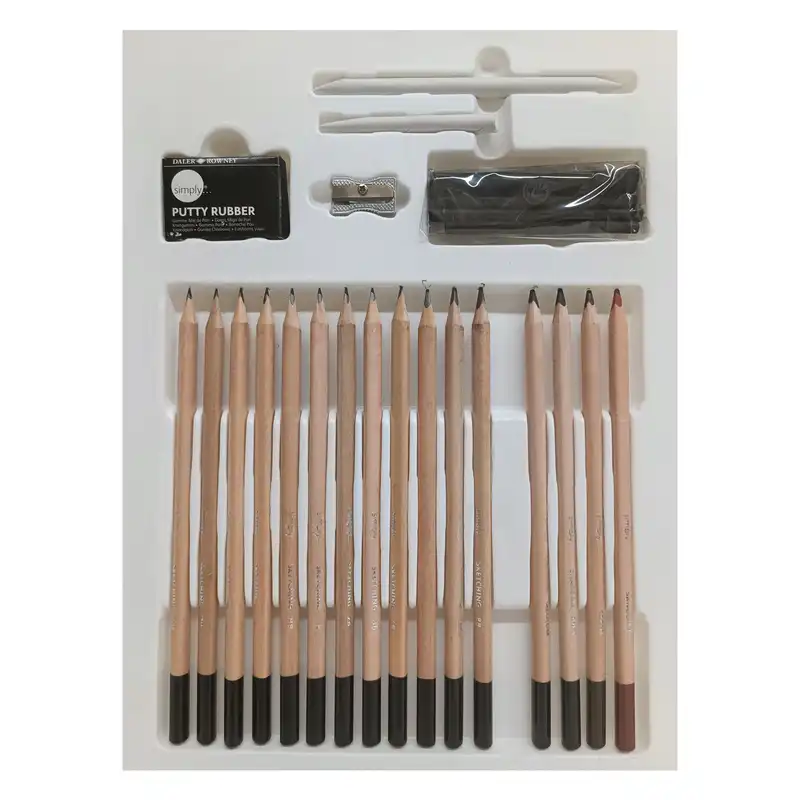 بسته ابزار طراحی دالر رونی مدل Sketch کد PCS40 بسته 40 عددی