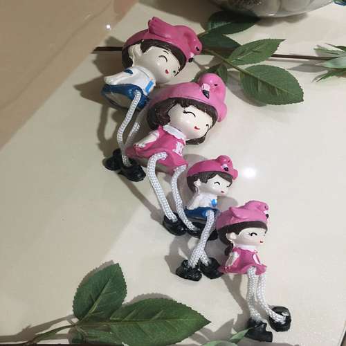 مجسمه سفالی طرح لاو کد 021 مجموعه 4 عددی