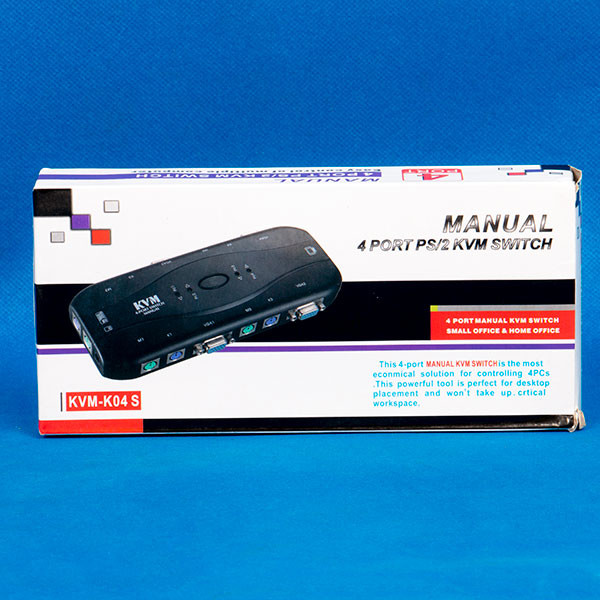 سوئیچ 4 پورت KVM PS2 مدل FJ-K04 S 1